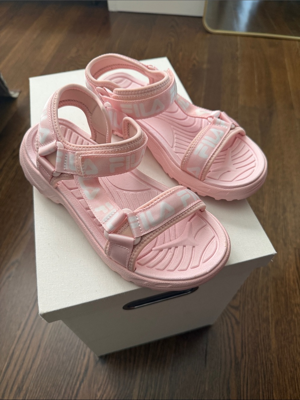 Fila Pink Adjustable Strap Sport Sandals